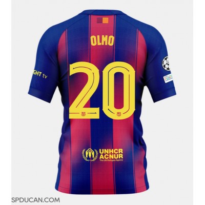 Muški Nogometni Dres Barcelona Dani Olmo #20 Domaci 2025-26 Kratak Rukav Muški Nogometni Dres Barcelona Dani Olmo #20 Domaci 2025-26 Kratak Rukav